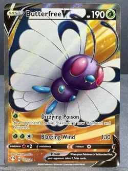 BUTTERFREE V 177/189 ULTRA RARE HOLO DARKNESS ABLAZE SWSH03 POKEMON NEAR MINT NM - Image 1
