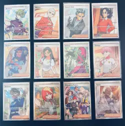 Pokemon Prismatic Evolutions Master Set Ultra Rare Full Art Trainers All 12 - Image 1