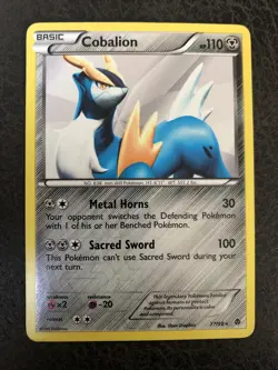 Cobalion 77/98 Reverse Holo Rare LP Emerging Powers Pokemon - Image 1