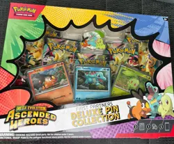 Pokemon Mega Evolution Ascended Heroes Deluxe Pin Collection Promo Box - Image 1