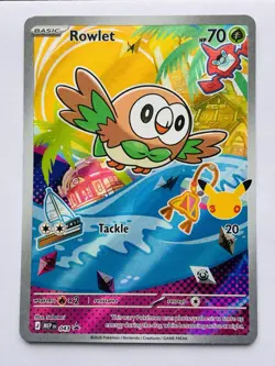 First Partner Pokemon 43 44 45 Rowlet Litten Popplio Illustration Collection Lot - Image 2