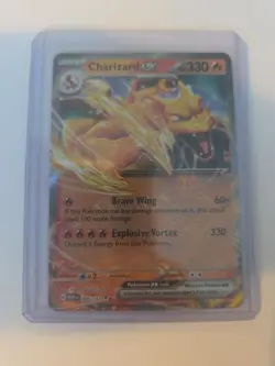 Pokemon TCG Charizard ex Scarlet & Violet-151, 006/165, Holo Double Rare - Image 1