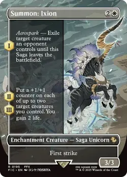 Summon: Ixion Borderless Final Fantasy MTG NM - Image 1