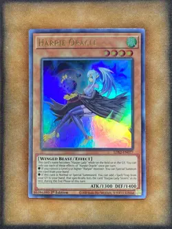 Yugioh Harpie Oracle LDS2-EN077 Ultra Rare 1st Ed GOLD NM - Image 1