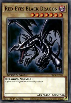 Red-Eyes Black Dragon Speed Duel Common SBC1-ENF01 Yu-Gi-Oh! - Image 1