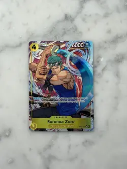 One Piece TCG Roronoa Zoro OP15-113 Super Rare (SR) Alt Art English Near Mint - Image 1