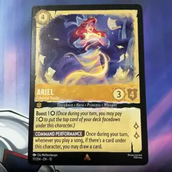 Disney Lorcana TCG - Whispers in the Well - Ariel - Ethereal Voice 17/204 Rare - Image 1