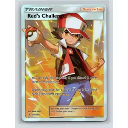 Red's Challenge 213/214 Full Art Holo SM Unbroken Bonds Pokemon - Image 1