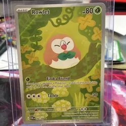 Pokemon Rowlet POR Rare 090/088 Basic 80 HP Holo English Card 2026 - Image 1