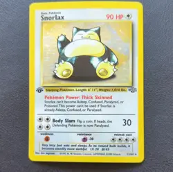 Pokemon Snorlax Holo Rare 90 HP Basic Jungle 1st Edition 11/64 Card - Image 1