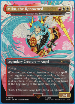 Miku, the Renowned | Feather the Redeemed (Secret Lair Promo) NM CARD (501373) - Image 1