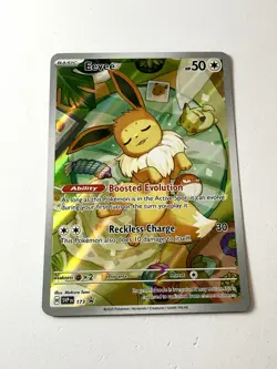 Eevee Prismatic Evolutions ETB Black Star Promo SV Holo IR Pokemon Card 173 NM+ - Image 1