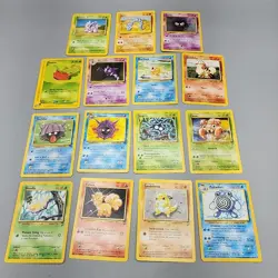 16 Vintage Pokemon Card Lot WOTC - No Holo - All older Sets See Photos - Image 1