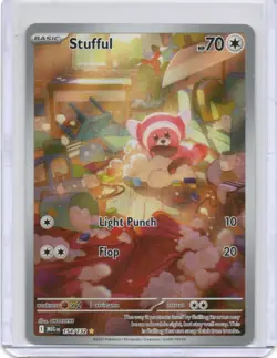 Stufful 154/132 IR - Mega Evolution Pokemon Card - Pack Mint - Image 1