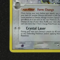 HOLO BLEED Deoxys 2/17 Delta Species POP Series 4 2006 Pokemon Rare Error Card - Image 4