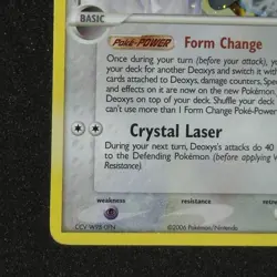 HOLO BLEED Deoxys 2/17 Delta Species POP Series 4 2006 Pokemon Rare Error Card - Image 5