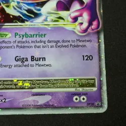 HOLO BLEED Mewtwo LV.X #DP28 2008 Pokemon Diamond & Pearl Black Star Promo Card - Image 4