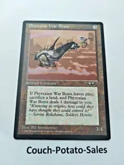 MTG Phyrexian War Beast - v2 Alliances Regular Common -Premium NOS -Uncirculated - Image 2