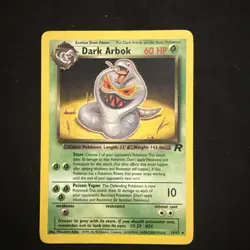 Dark Arbok 19/82 Rare Non Holo Team Rocket Pokemon Card LP - Image 1