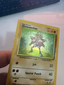 Pokemon Base Set Holo 3 Card Lot Hitmonchan LP, Hitmonchan MP, Magneton HP - Image 3