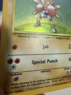 Pokemon Base Set Holo 3 Card Lot Hitmonchan LP, Hitmonchan MP, Magneton HP - Image 5