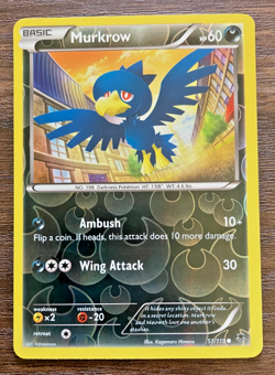 REVERSE HOLO Murkrow 51/119 - 2014 Pokemon Phantom Forces Common Card - CLEAN NM - Image 1