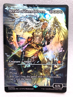 Mtg Carte Magic Foundations Herald of Eternal Dawn Anime Showcase Eng FOIL NM/LP - Image 1