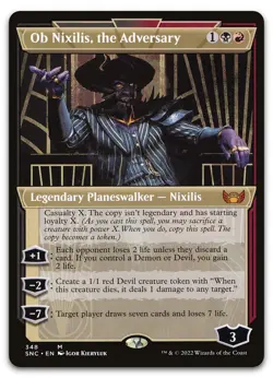 Ob Nixilis, the Adversary (Showcase) #348 (NM) Streets New Capenna SNC Magic MTG - Image 1
