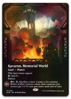 Kavaron, Memorial World (Borderless) #281 (Foil) NM Edge of Eternities Magic MTG - Image 1