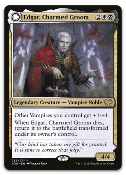 Edgar, Charmed Groom #236 (NM) Crimson Vow VOW Magic MTG - Image 1