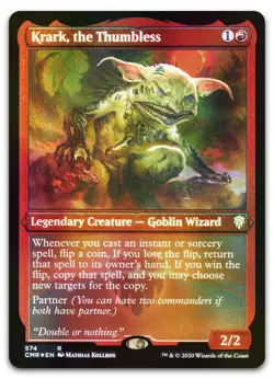 Krark, the Thumbless (Foil Etched) #574 (NM) Commander Legends CMR Magic MTG - Image 1