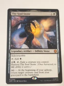 1x MTG - The Soul Stone - Unviverses Beyond SPM Spider-Man Regular #66 Mythic - Image 1