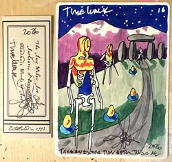 MTG ARTIST PROOF WB Italian Urzas Avenger AP Time Walk Sketch Art Amy WEBER - Image 1