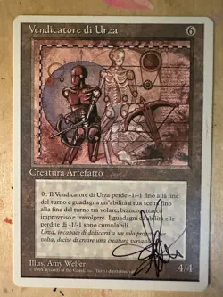 MTG ARTIST PROOF WB Italian Urzas Avenger AP Time Walk Sketch Art Amy WEBER - Image 2