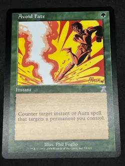 Magic the Gathering MTG Avoid Fate Green Time Spiral Timeshifted - Image 1