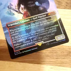 1x Kratos, Stoic Father, Foil, Secret Lair - God of War, MTG Off Center 001 - Image 3