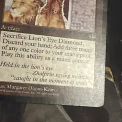 Lion’s Eye Diamond X1 Mtg Mirage Lp - Image 4
