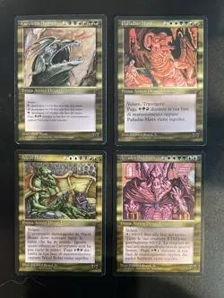 Magic: The Gathering Legends MTG ITALIAN FORIEGN 4 Of 5 Elder Dragon - Image 1