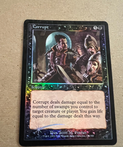 Foil - Corrupt - 7th Edition - MTG - Magic the Gathering - Foil - Image 1