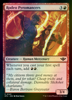 MTG Rodeo Pyromancers Foil ** Outlaws of Thunder Junction ** English (NM) - Image 1