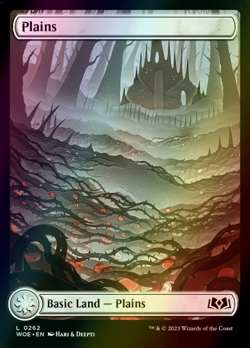 MTG Plains (262) Full Art Foil ** Wilds of Eldraine ** English (NM) - Image 1