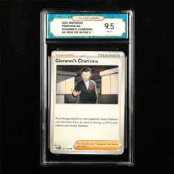 TQG 9.5 MINT+ 2023 Pokemon ENG Giovanni's Charisma 161/165 U - Image 1