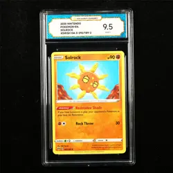 TQG 9.5 MINT+ 2020 Pokemon ENG Solrock 092/189 U - Image 1
