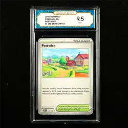 TQG 9.5 MINT+ 2025 Pokemon ENG Postwick 154/159 U - Image 1