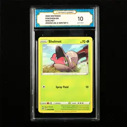 TQG 10 GEM MINT 2020 Pokemon ENG Shelmet 009/189 C - Image 1