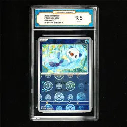 TQG 9.5 MINT+ 2025 Pokemon JPN Oshawott 018/086 C - Image 1