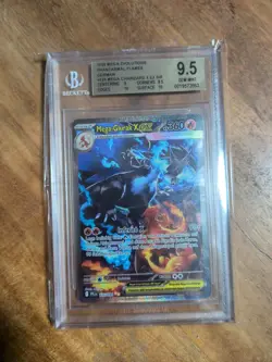 Pokemon Mega Glurak X ex Fatale Flammen SIR Beckett BGS 9.5 Gem Mint 125/094 - Image 1