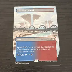 Spirebluff Canal (Borderless) #304 MTG Outlaws of Thunder Junction Regular - Image 1