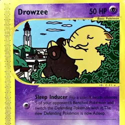 Drowzee - REG - Pokemon TCG - Aquapolis - 74a/147 - COMMON ~ LP - Image 1