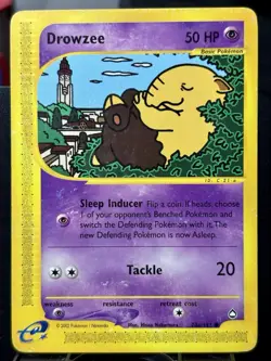 Drowzee - REG - Pokemon TCG - Aquapolis - 74a/147 - COMMON ~ LP - Image 3